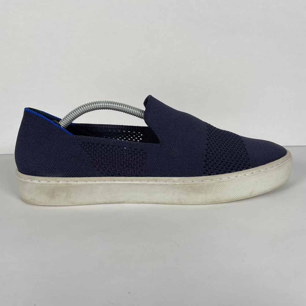 Rothy's The Original Sneakers Womens Size 9 Blue Casual Comfort Slip On Shoes